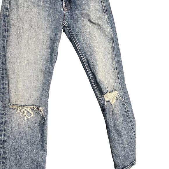 Mother Superior Distressed Cropped Jeans The Tomcat Size 26 New - Picture 5 of 11